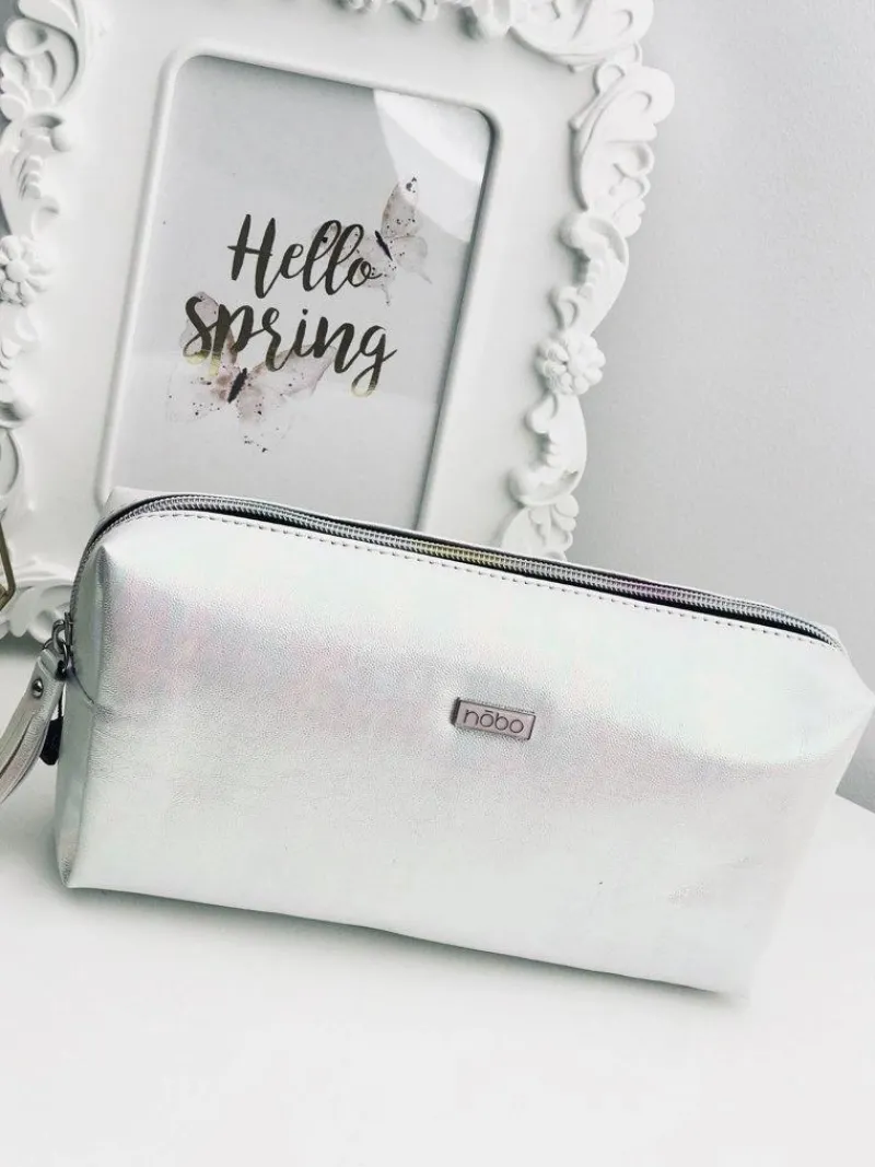 Torebki Nobo|Kosmetyczki Damskie>Nobo Kosmetyczka Saszetka Perłowa Benzyna