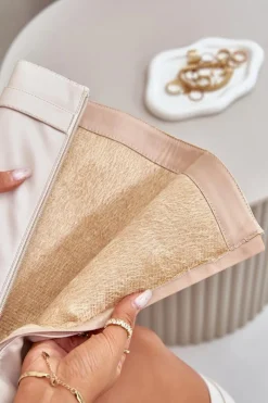 Online Kozaki Damskie Eko Skórzane Z Wywiniętą Cholewką Na Słupku Jasnobeżowe Avamora Damskie Kozaki Z Wywiniętą Cholewką|Kozaki Przed Kolano