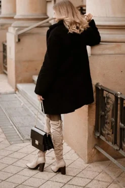 Best Kozaki Damskie Na Słupku Zamszowe Beżowe Monleek Damskie Kozaki Wiosenne|Kozaki Za Kolano