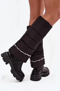 Kozaki Z Wywiniętą Cholewką|Kozaki Płaskie><noscript><img width=