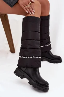 Kozaki Z Wywiniętą Cholewką|Kozaki Płaskie><noscript><img width=