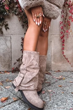 Kozaki Z Wywiniętą Cholewką|Kozaki Płaskie><noscript><img width=