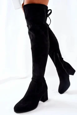 Sale Evento Kozaki Z Wiązaniem Na Obcasie Isene