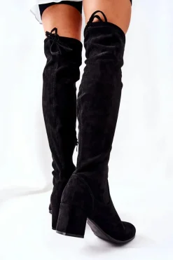 Sale Evento Kozaki Z Wiązaniem Na Obcasie Isene