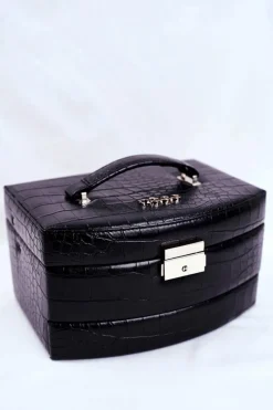 Clearance Kuferek Szkatułka Na Biżuterię Czarny NBOX-I01-C020 Torebki Nobo|Torebki Kuferki