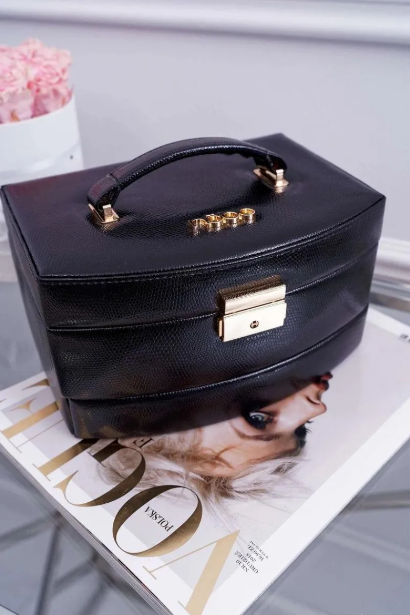 Torebki Nobo|Torebki Kuferki>Nobo Kuferek Szkatułka Na Biżuterię Czarny NBOX-I00-C020