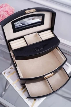 Torebki Nobo|Torebki Kuferki>Nobo Kuferek Szkatułka Na Biżuterię Czarny NBOX-I00-C020