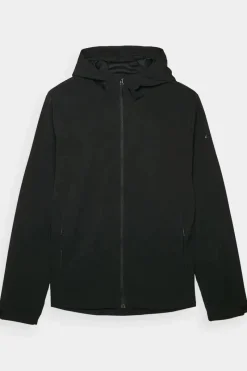Hot 4F Kurtka Męska Softshell Z Kapturem WAW24TSOFM283-20S Czarna Czarny