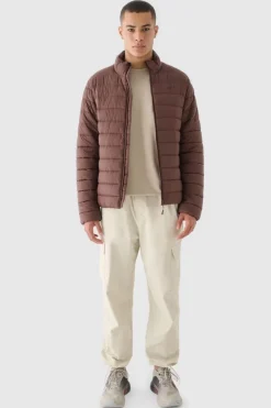Outlet 4F Kurtka Puchowa Męska Z Syntetycznym Wypełnieniem WAW24TDJAM483-80S Brązowa