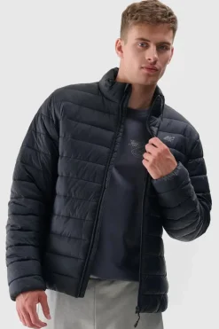 Kurtki Męskie|Odzież 4F>4F Kurtka Puchowa Męska Z Syntetycznym Wypełnieniem WAW24TDJAM483-20S Czarna