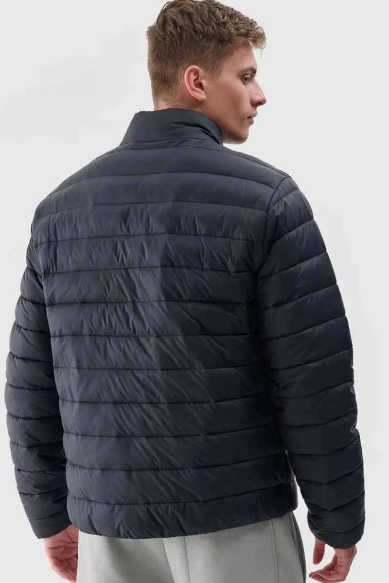 Kurtki Męskie|Odzież 4F>4F Kurtka Puchowa Męska Z Syntetycznym Wypełnieniem WAW24TDJAM483-20S Czarna