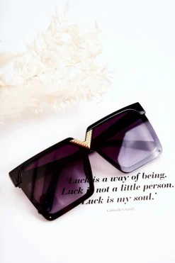 Okulary>Boto Kwadratowe Okulary Przeciwsłoneczne V130044 Czarne