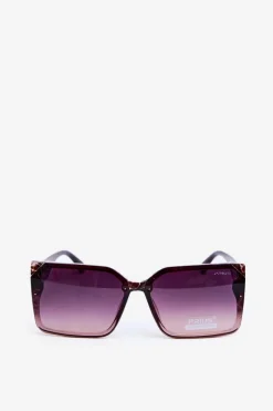 Okulary>PRIUS Kwadratowe Okulary Przeciwsłoneczne Damskie UV400 Brązowe