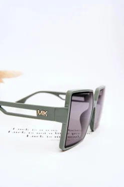 Clearance Boto Kwadratowe Okulary Przeciwsłoneczne M2376 Zielone