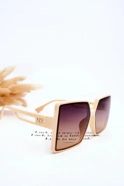 Discount Boto Kwadratowe Okulary Przeciwsłoneczne M2376 Beżowe