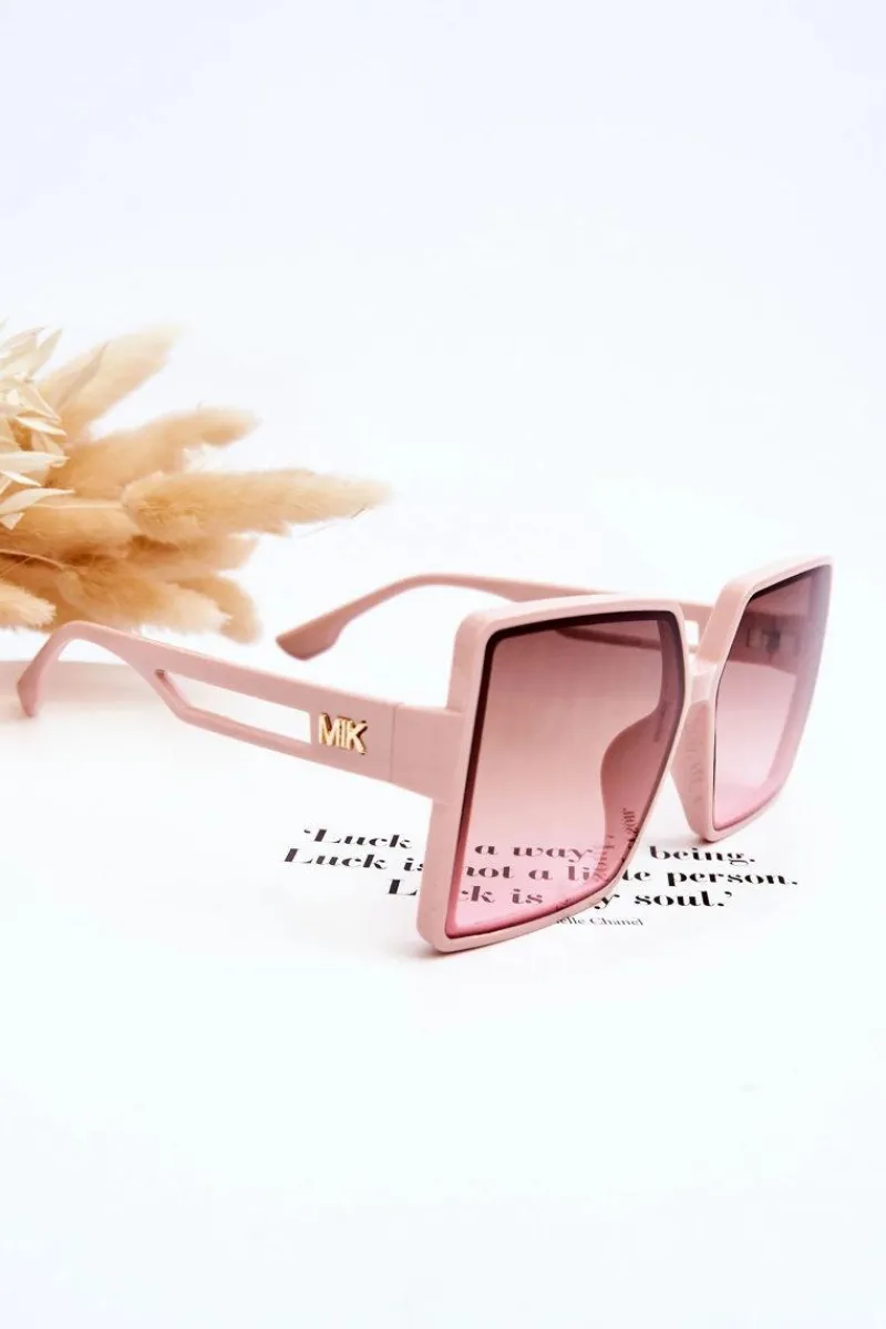 Okulary>Boto Kwadratowe Okulary Przeciwsłoneczne M2376 Jasnoróżowe