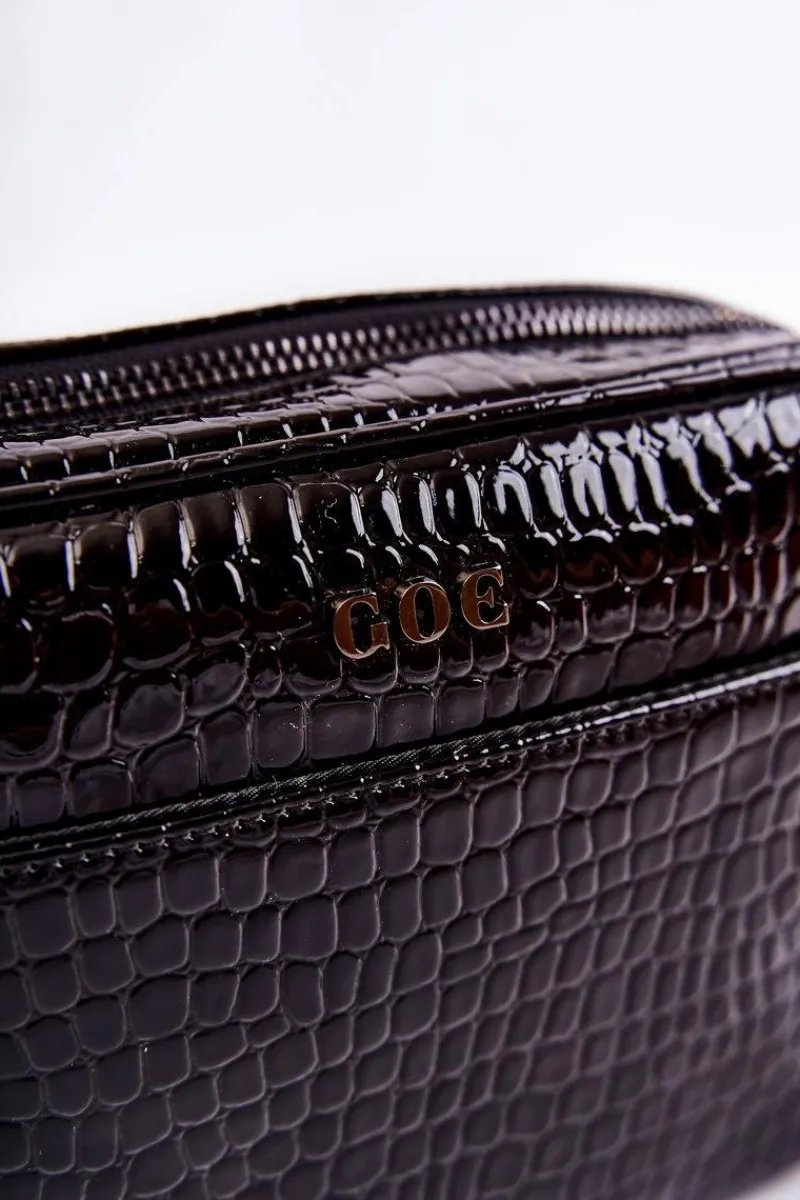 Lakierowana Torebka Listonoszka ZNJ022 Czarna Torebki Klasyczne|Listonoszki