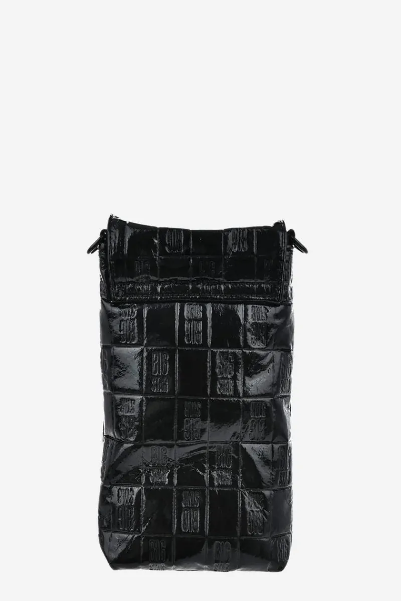 Torby Sportowe|Listonoszki>Big Star Shoes Lakierowana Torebka Saszetka Big Star OO574144 Czarna