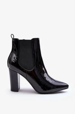 Botki Na Słupku|Czarne Botki><noscript><img width=