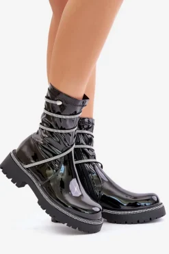 Botki Ocieplane|Czarne Botki><noscript><img width=