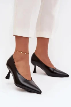 Outlet Lakierowane Czółenka Na Szpilce Czarne Gavrielle Damskie Szpilki Lakierowane|Czółenka Klasyczne