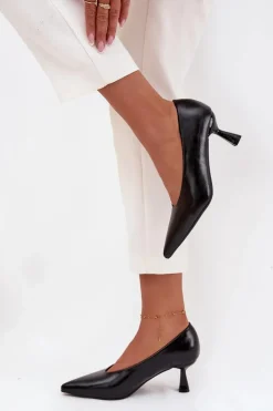 Outlet Lakierowane Czółenka Na Szpilce Czarne Gavrielle Damskie Szpilki Lakierowane|Czółenka Klasyczne