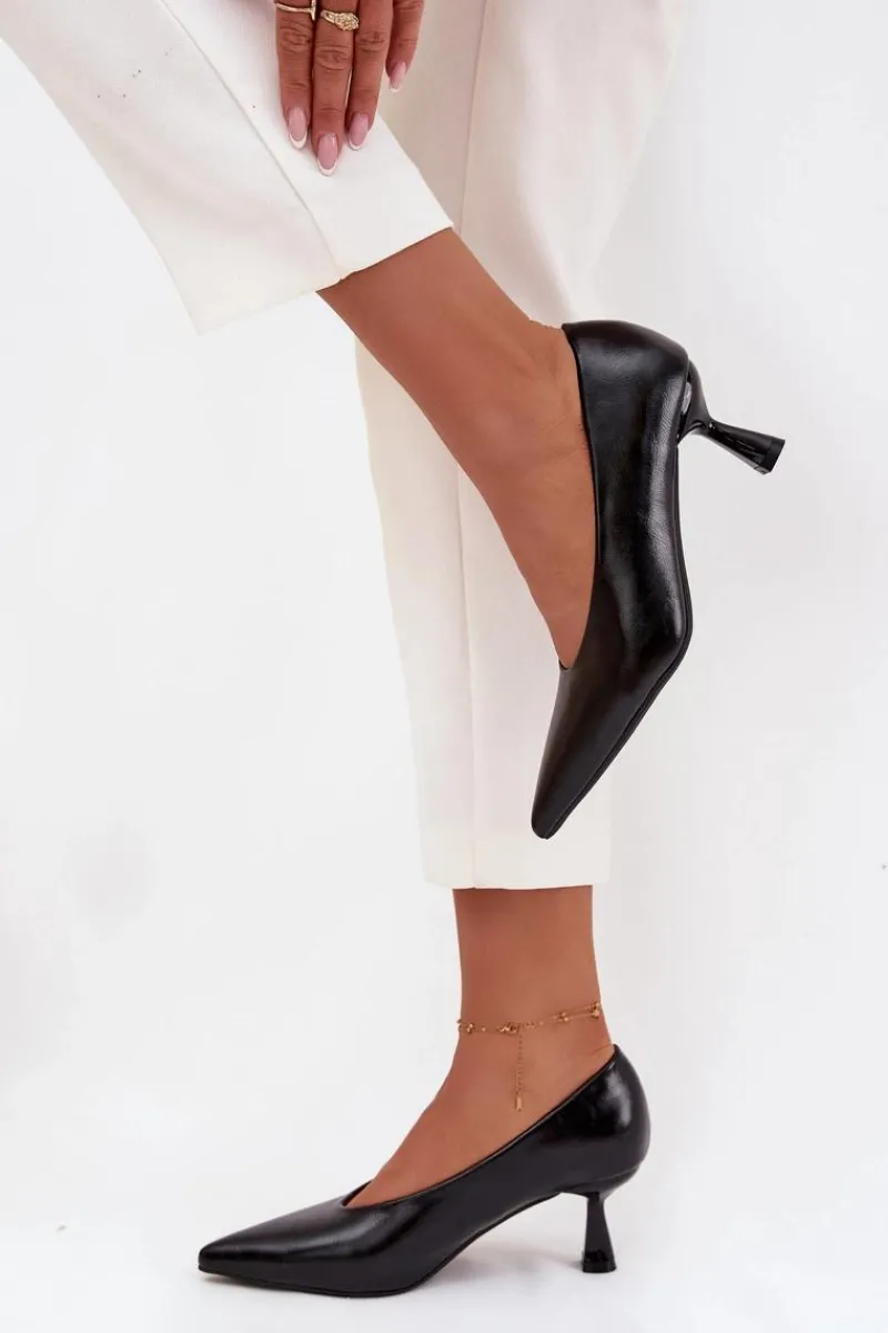 Outlet Lakierowane Czółenka Na Szpilce Czarne Gavrielle Damskie Szpilki Lakierowane|Czółenka Klasyczne