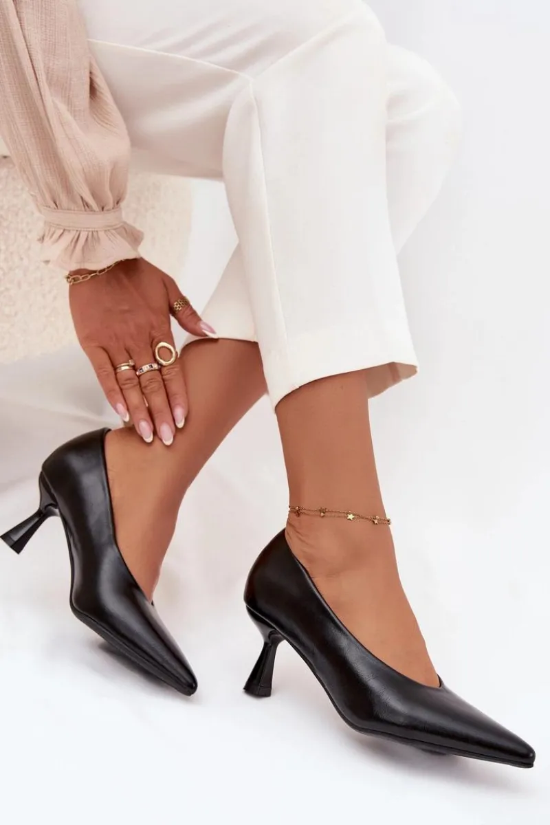Outlet Lakierowane Czółenka Na Szpilce Czarne Gavrielle Damskie Szpilki Lakierowane|Czółenka Klasyczne