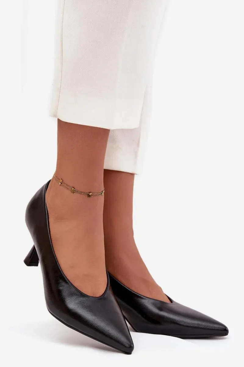 Outlet Lakierowane Czółenka Na Szpilce Czarne Gavrielle Damskie Szpilki Lakierowane|Czółenka Klasyczne