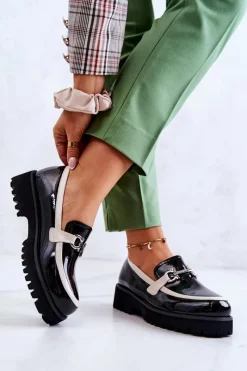 Półbuty Lakierowane><noscript><img width=