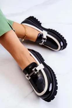 Półbuty Lakierowane><noscript><img width=