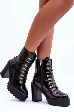 Botki Na Słupku|Czarne Botki><noscript><img width=