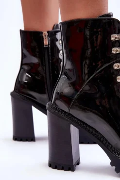 Botki Na Słupku|Czarne Botki><noscript><img width=