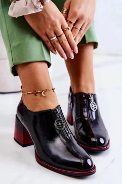 Półbuty Lakierowane><noscript><img width=