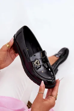 Mokasyny Płaskie|Mokasyny Damskie Lakierowane><noscript><img width=