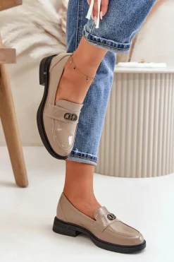 Loafersy Damskie|Mokasyny Damskie Lakierowane><noscript><img width=