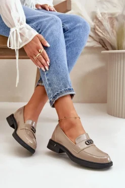 Loafersy Damskie|Mokasyny Damskie Lakierowane><noscript><img width=