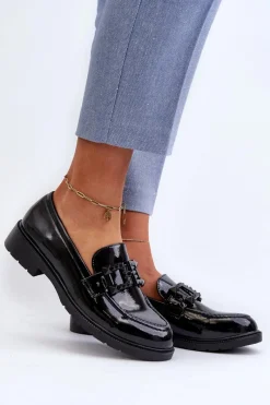 Mokasyny Płaskie|Mokasyny Damskie Lakierowane><noscript><img width=