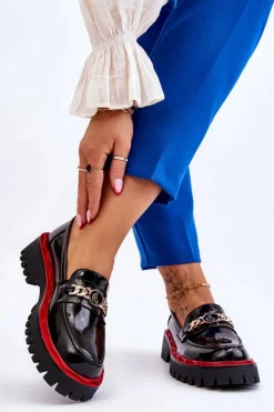 Mokasyny Damskie Lakierowane|Mokasyny Na Platformie><noscript><img width=