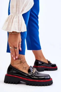 Mokasyny Damskie Lakierowane|Mokasyny Na Platformie><noscript><img width=