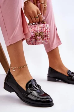 Mokasyny Damskie Lakierowane><noscript><img width=