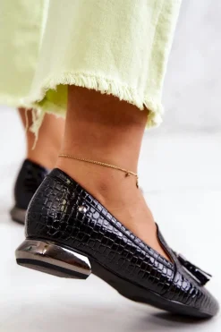 Mokasyny Damskie Lakierowane><noscript><img width=