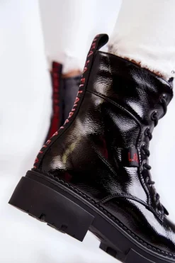 Damskie Trapery|Botki Sznurowane><noscript><img width=