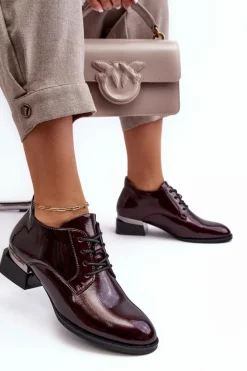 Półbuty Lakierowane><noscript><img width=