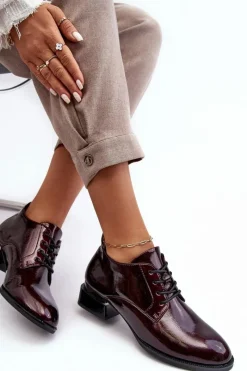 Półbuty Lakierowane><noscript><img width=