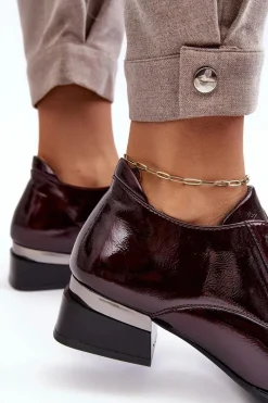 Półbuty Lakierowane><noscript><img width=