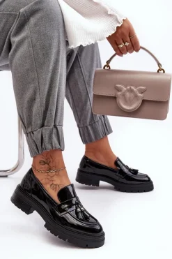 Mokasyny Damskie Lakierowane><noscript><img width=