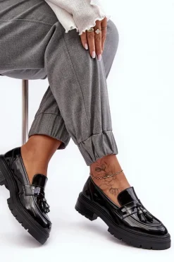 Mokasyny Damskie Lakierowane><noscript><img width=