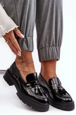 Mokasyny Damskie Lakierowane><noscript><img width=