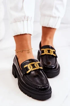 Półbuty Lakierowane|Mokasyny Damskie Skórzane><noscript><img width=